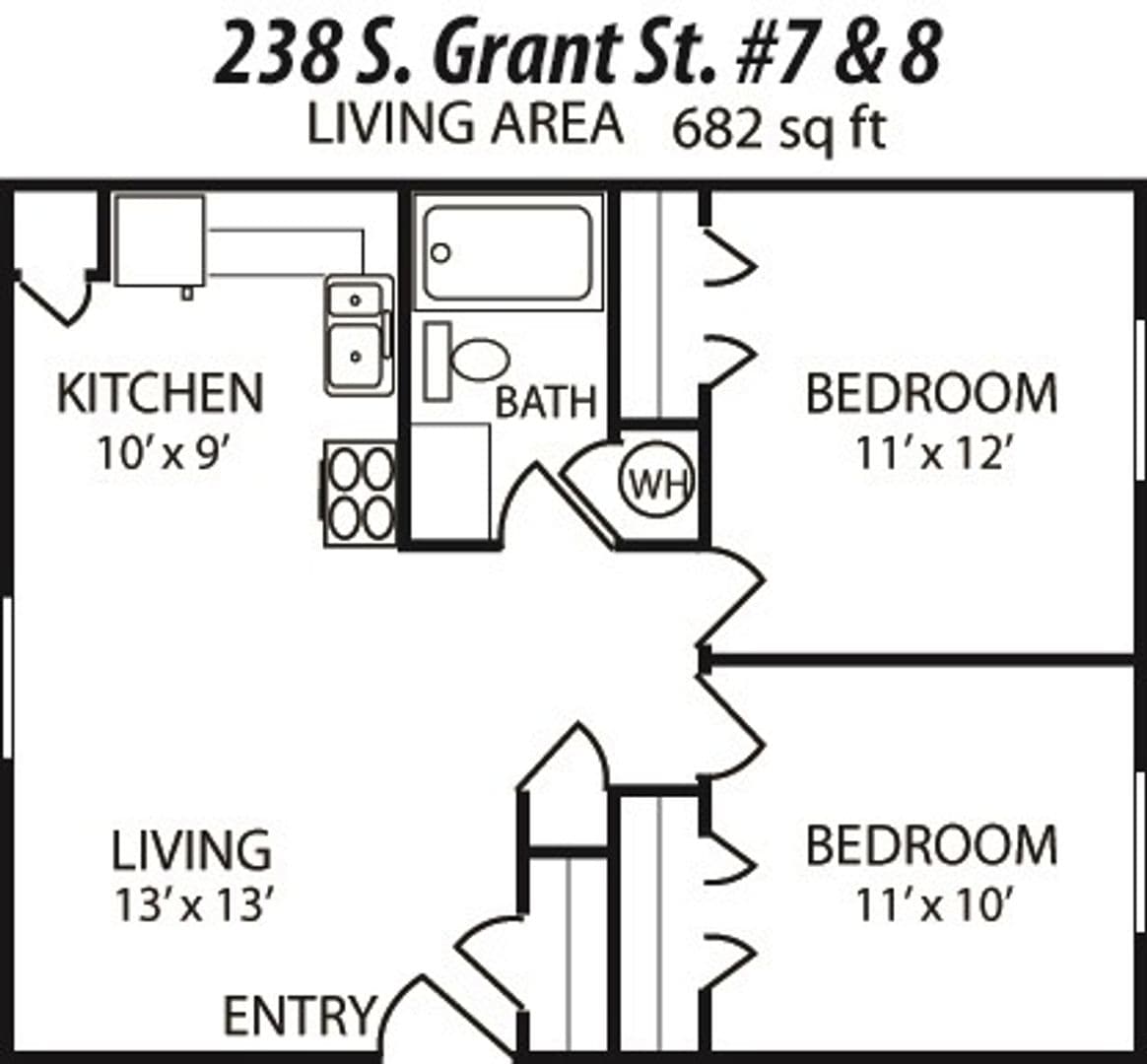 West Lafayette Apartment: 238 S. Grant St.