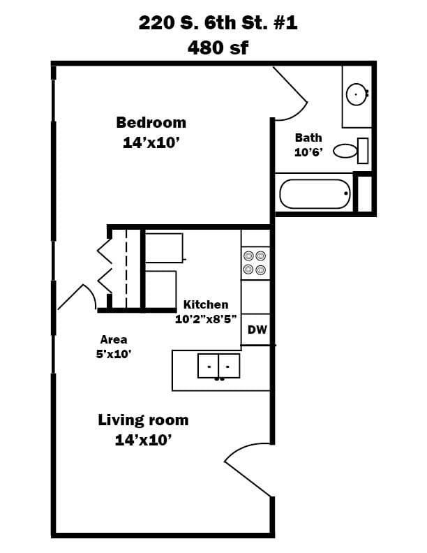 Lafayette Apartment: 220 S. 6th St.