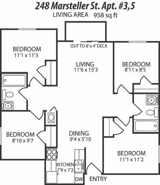 West Lafayette Apartment: 248 Marsteller St.