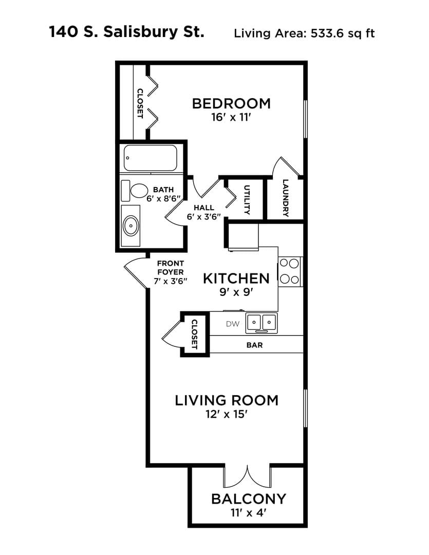 West Lafayette Apartment: 140 S. Salisbury St.