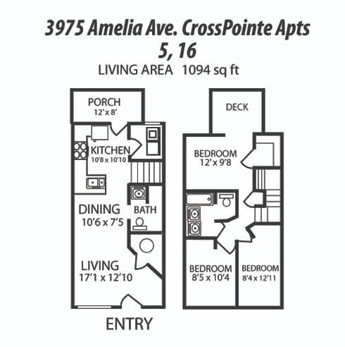 Lafayette Apartment: 3951-3959 Amelia Ave.
