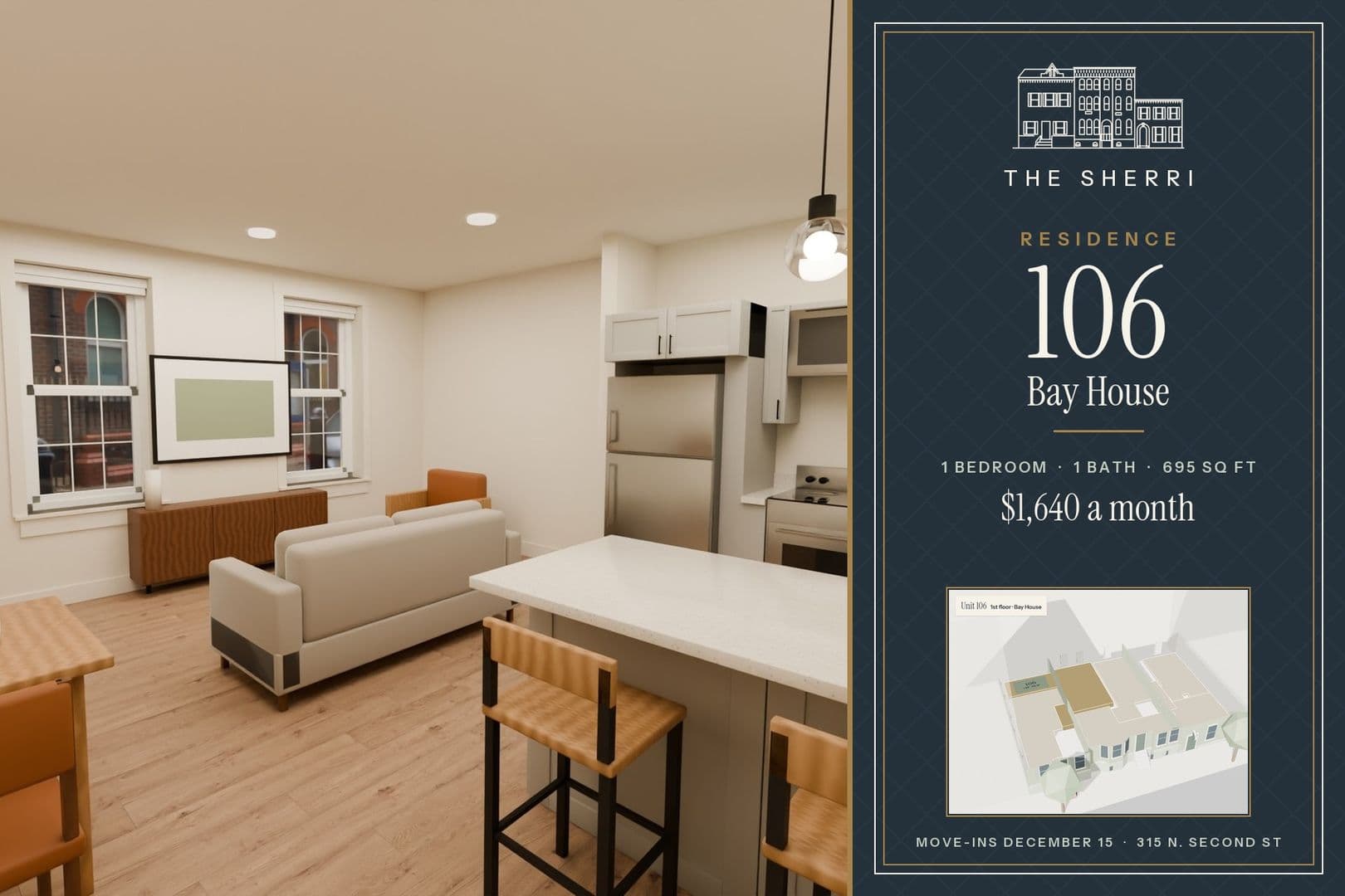 Harrisburg Apartment: 315 N 2nd St - 106