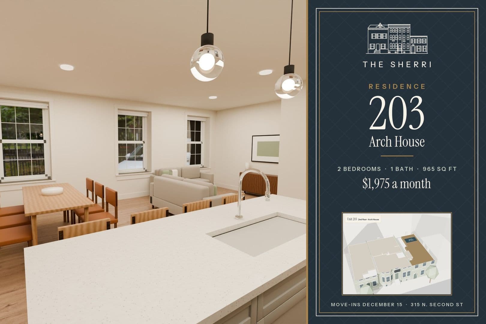 Harrisburg Apartment: 315 N 2nd St - 203