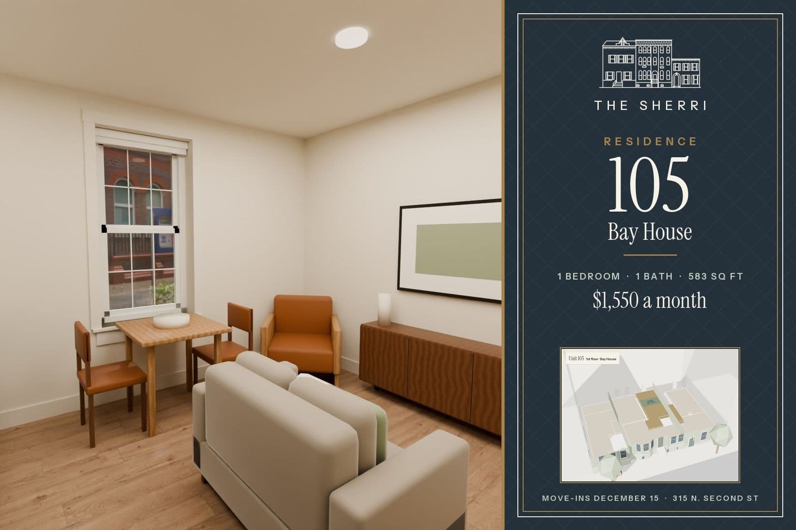 Harrisburg Apartment: 315 N 2nd St - 105