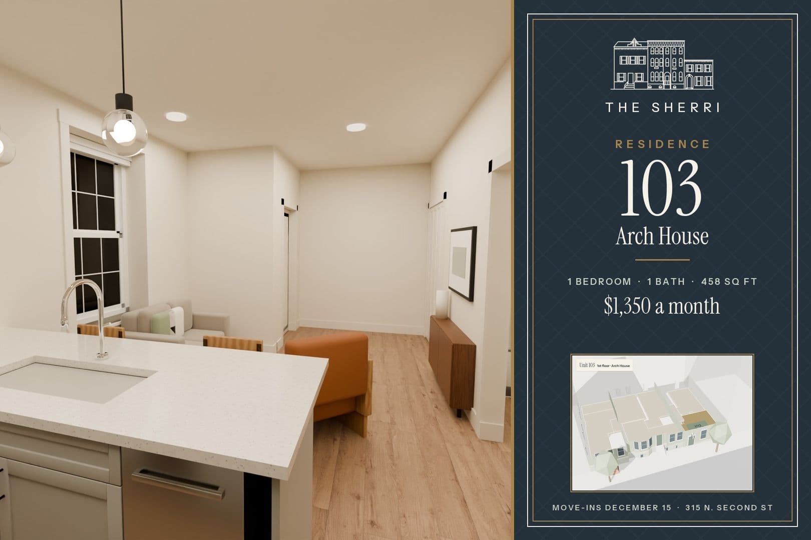 Harrisburg Apartment: 315 N 2nd St - 103