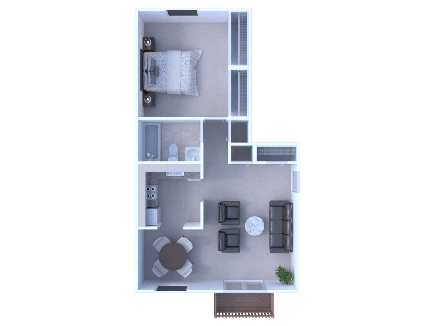Indianapolis Apartment: 5220 Luzzane Lane