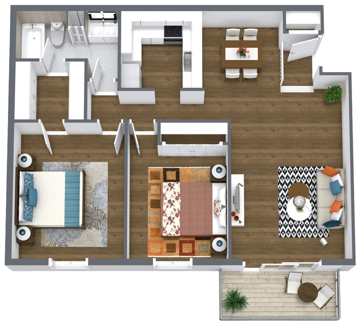 Palatine Apartment: 1950 N Cambridge Ct