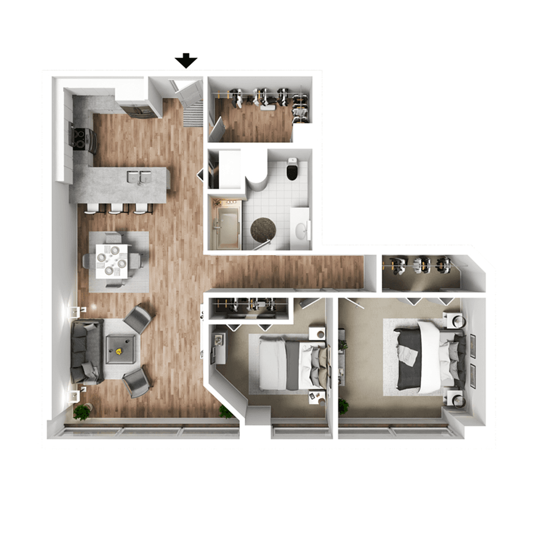 Davenport Apartment: 427 & 505 Iowa Street