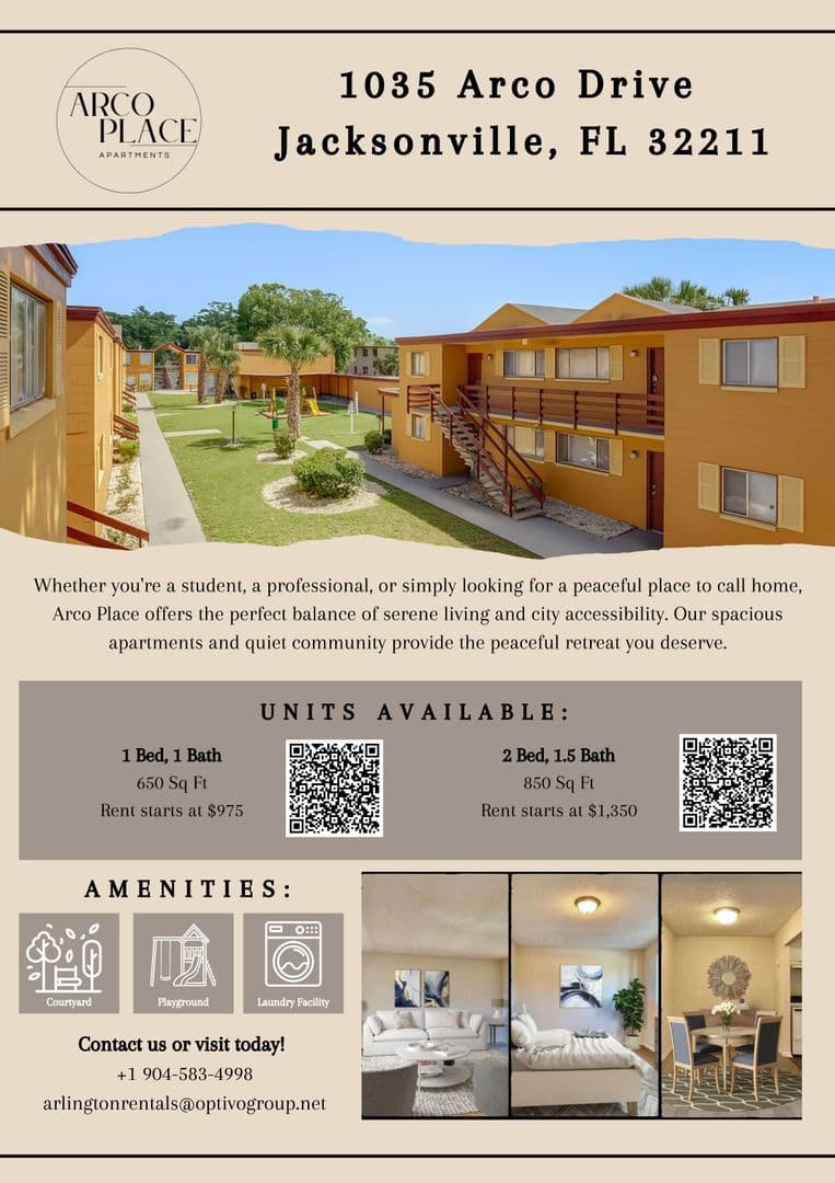 Jacksonville Apartment: 1035 Arco Drive