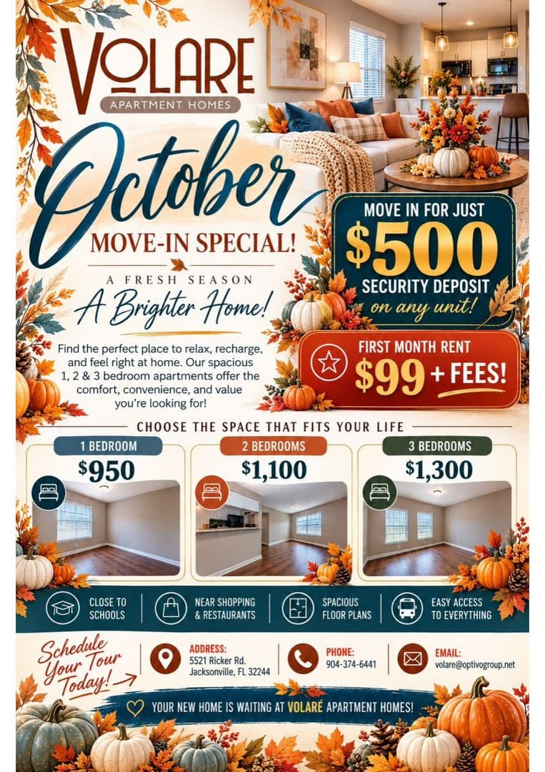 Jacksonville Apartment: 5521 Ricker Rd