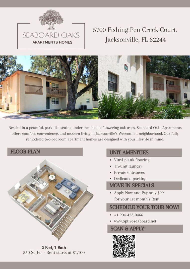 Jacksonville Apartment: 5700 Fishing Pen Creek Court
