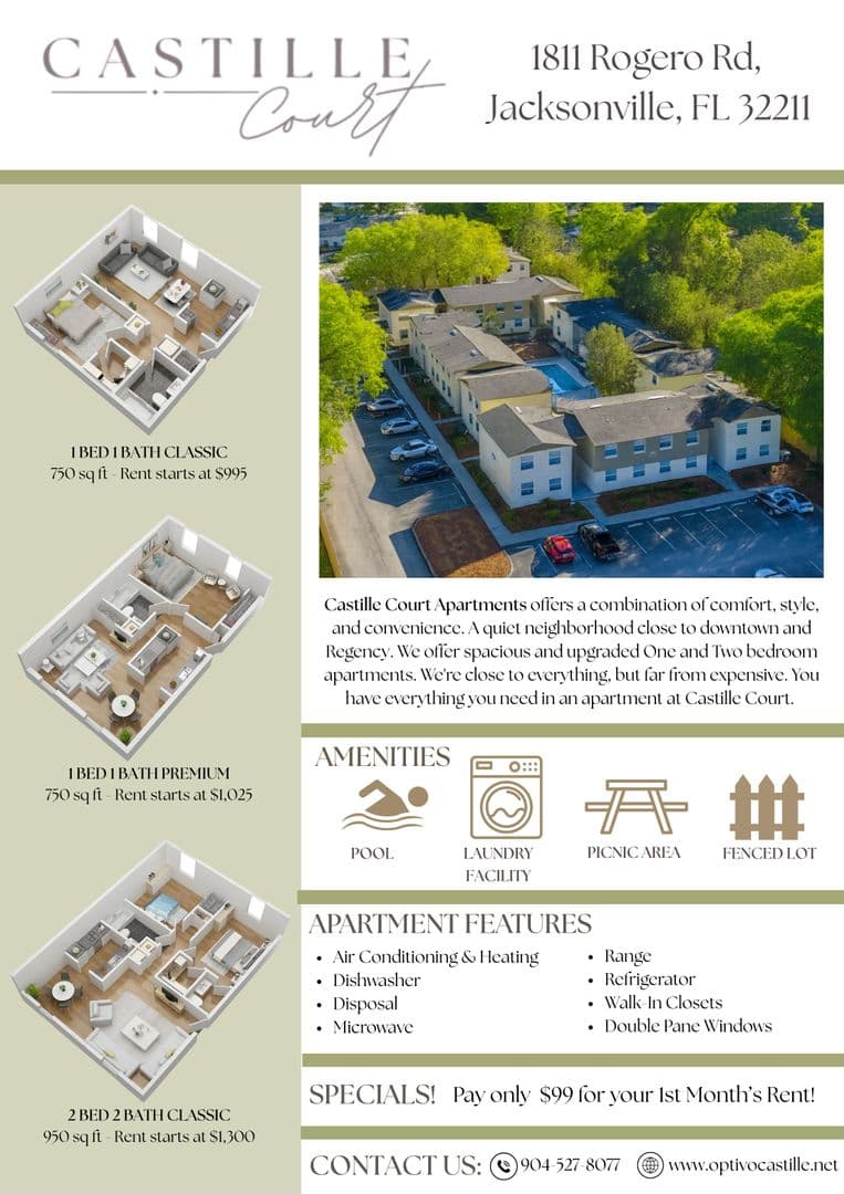 Jacksonville Apartment: 1811 Rogero Rd