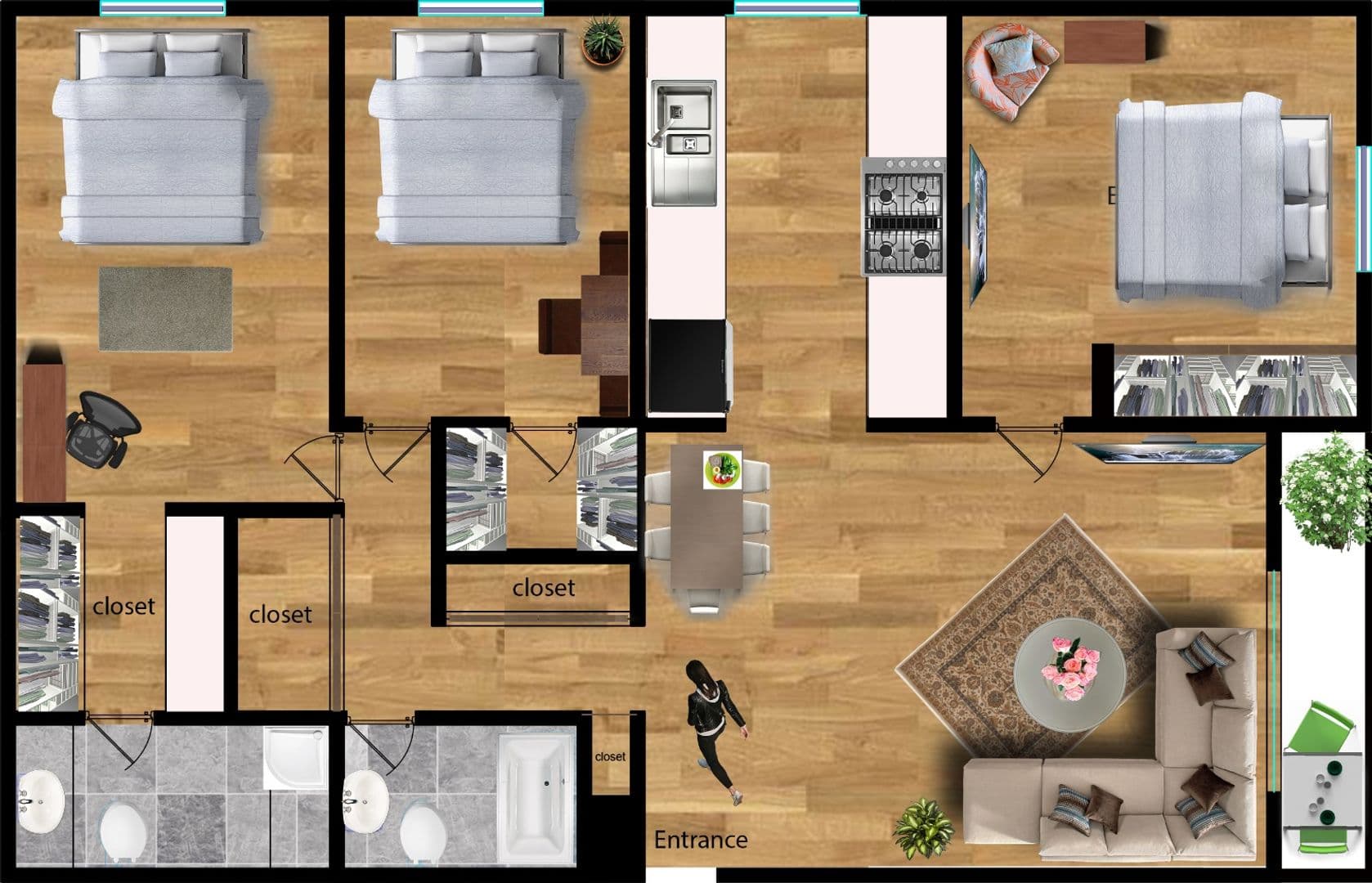 Los Angeles Apartment: 929 S Bedford St