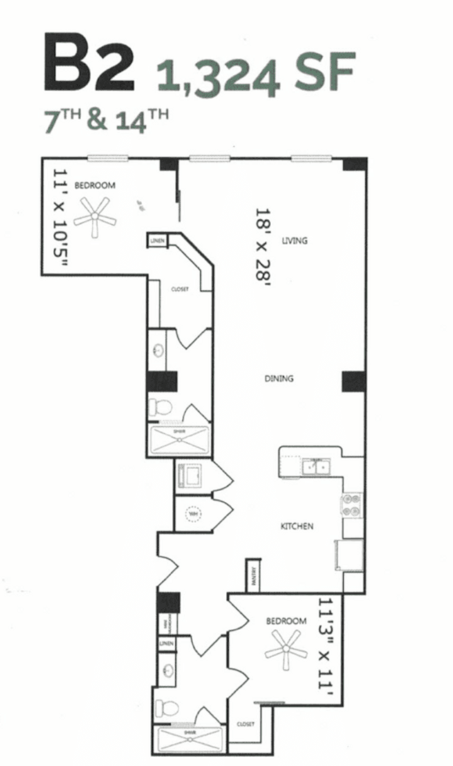 Dallas Apartment: 1900 Pacific Ave