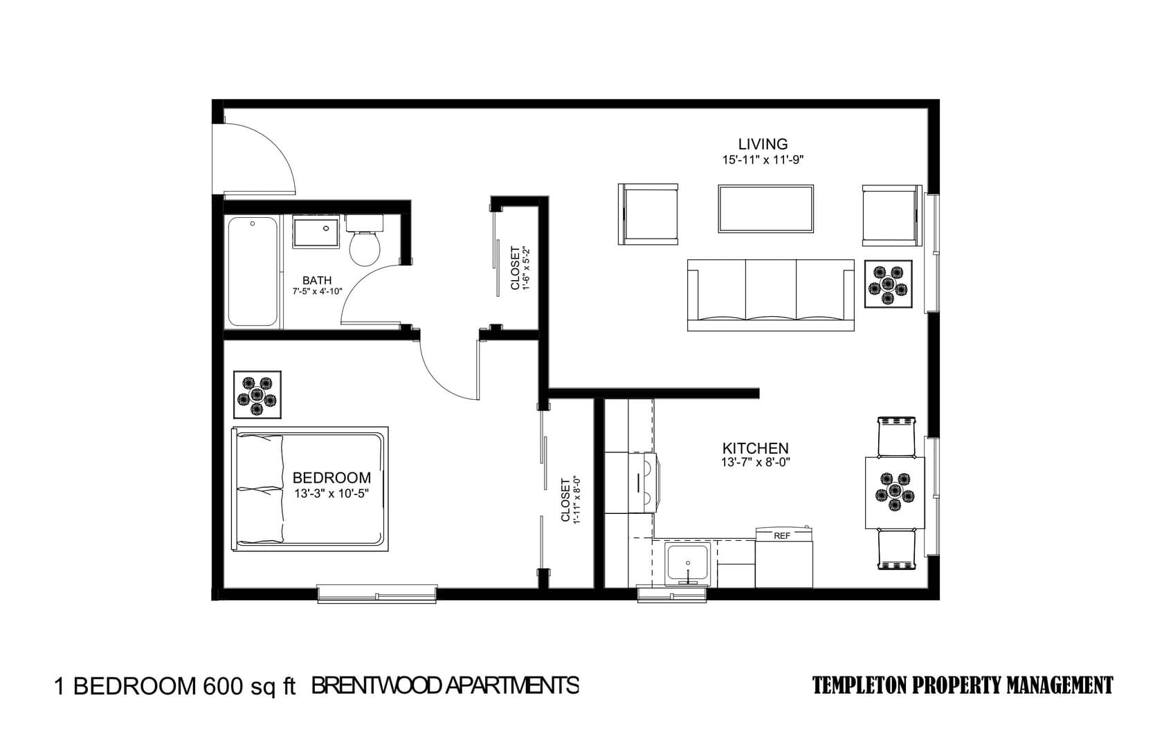 Portland Apartment: 565 N Rosa Parks Way - 102