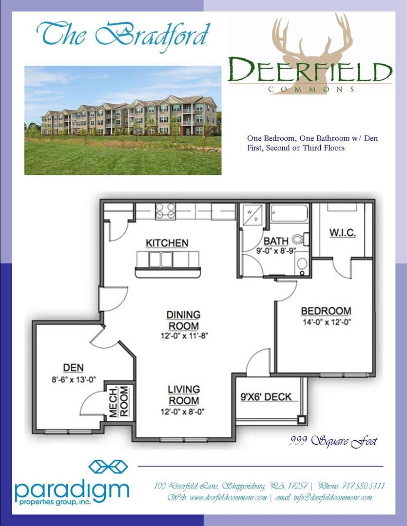 Shippensburg Apartment: 100 Deerfield Lane