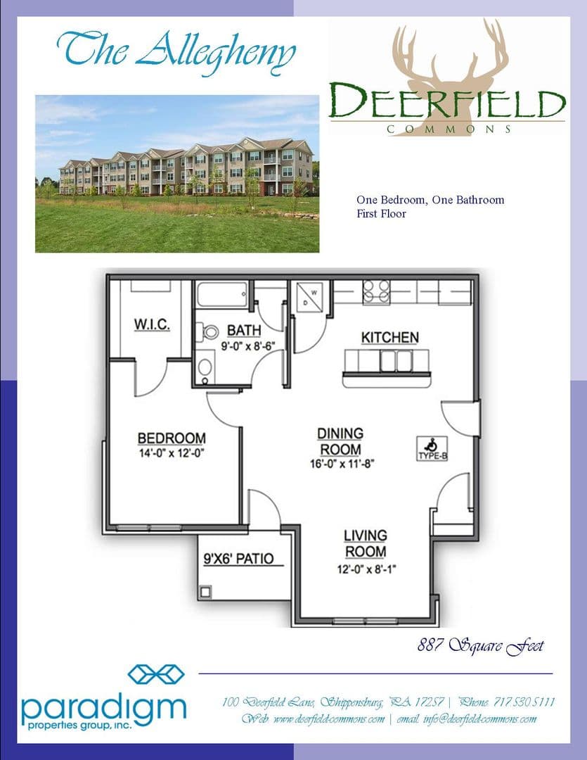 Shippensburg Apartment: 100 Deerfield Lane
