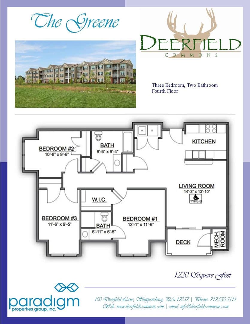 Shippensburg Apartment: 100 Deerfield Lane