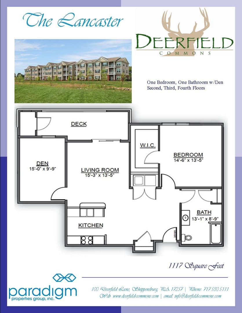 Shippensburg Apartment: 100 Deerfield Lane