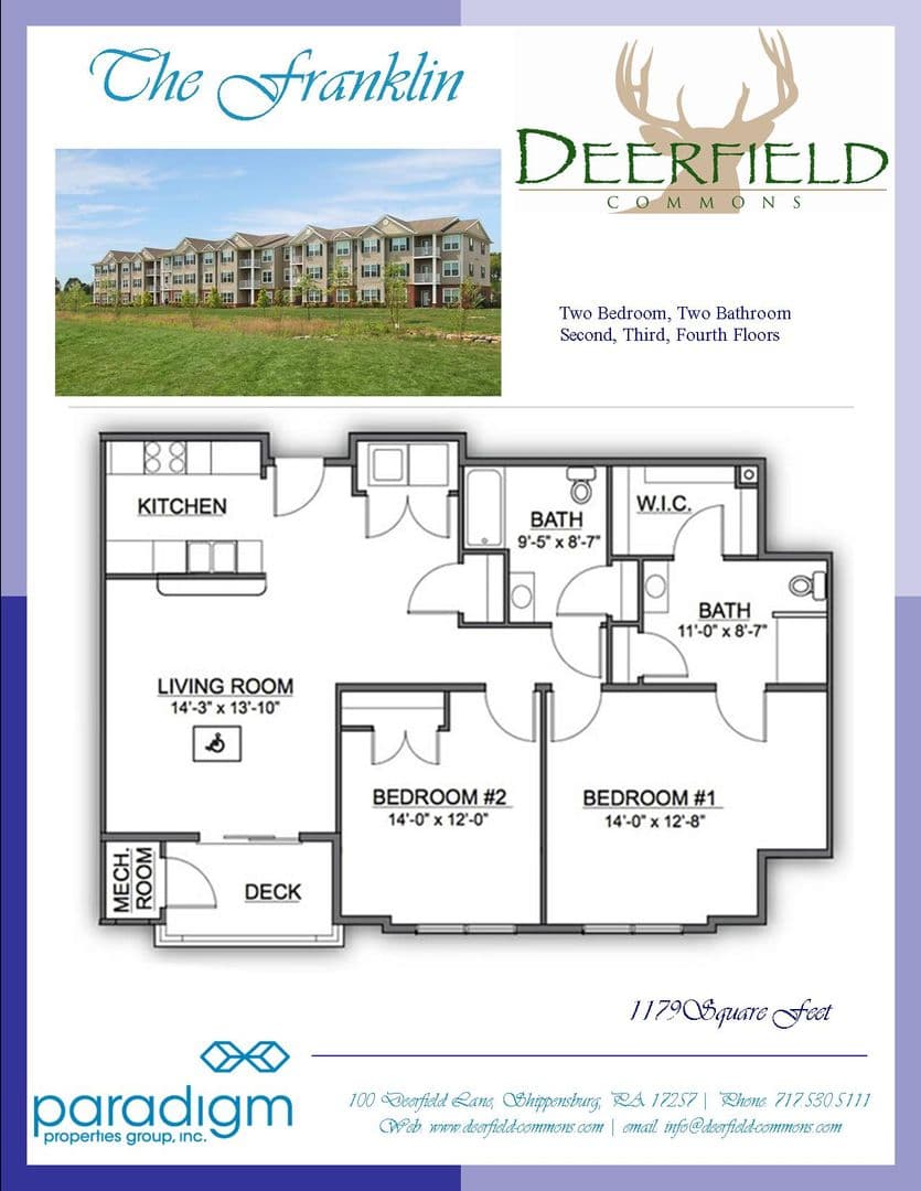 Shippensburg Apartment: 100 Deerfield Lane