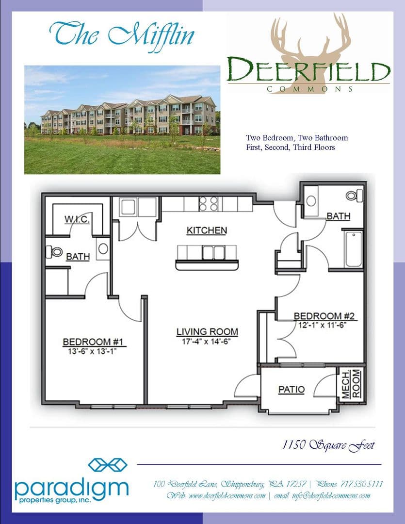 Shippensburg Apartment: 100 Deerfield Lane