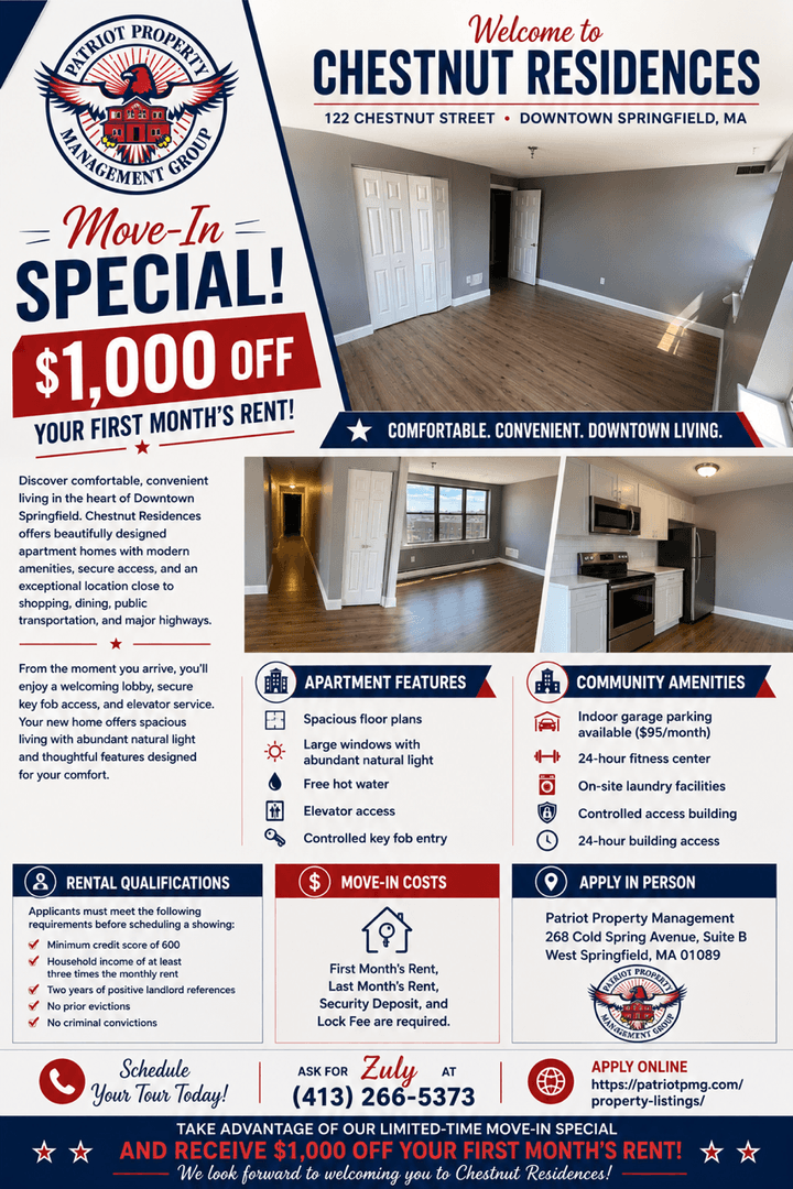 Springfield Apartment: 122 Chestnut Street