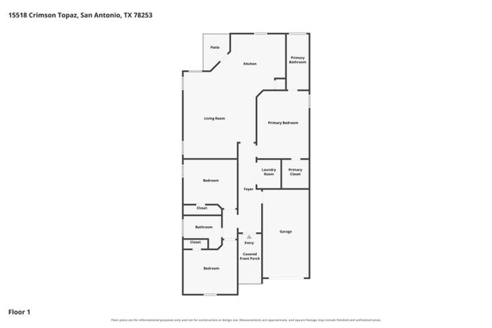 San Antonio House: 15518 Crimson Topaz