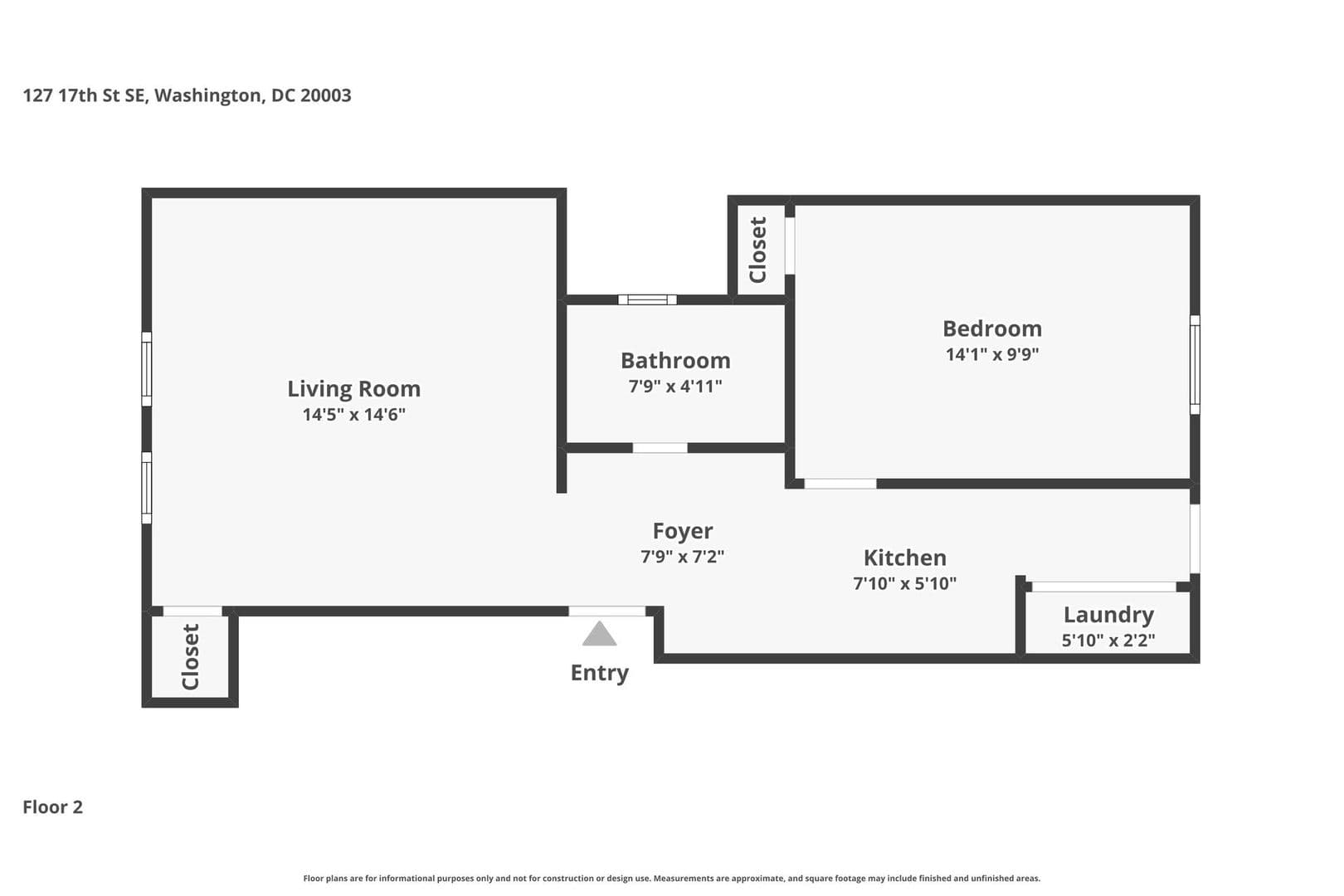 Washington Apartment: 127 17th St SE
