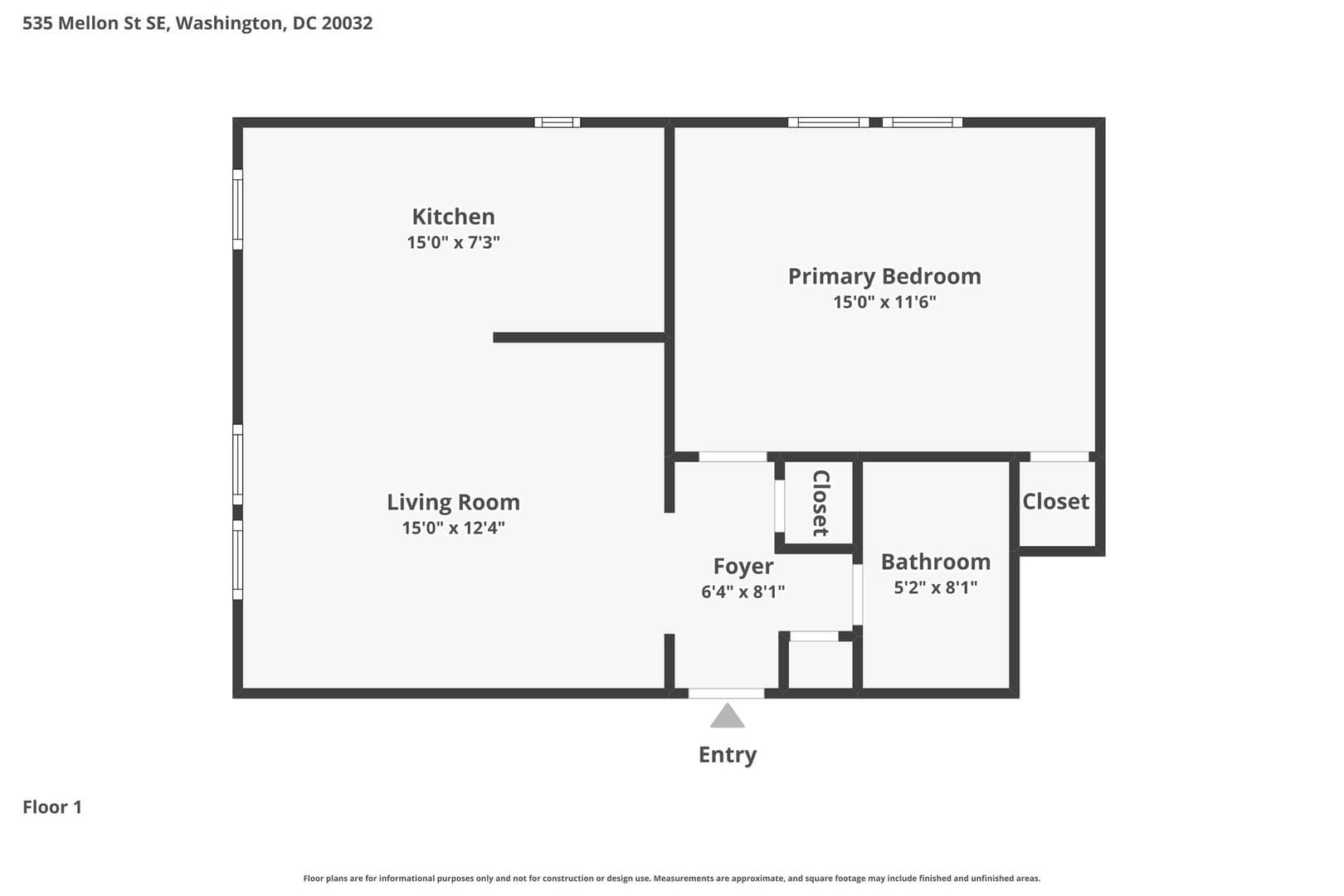 Washington Apartment: 535 Mellon St SE