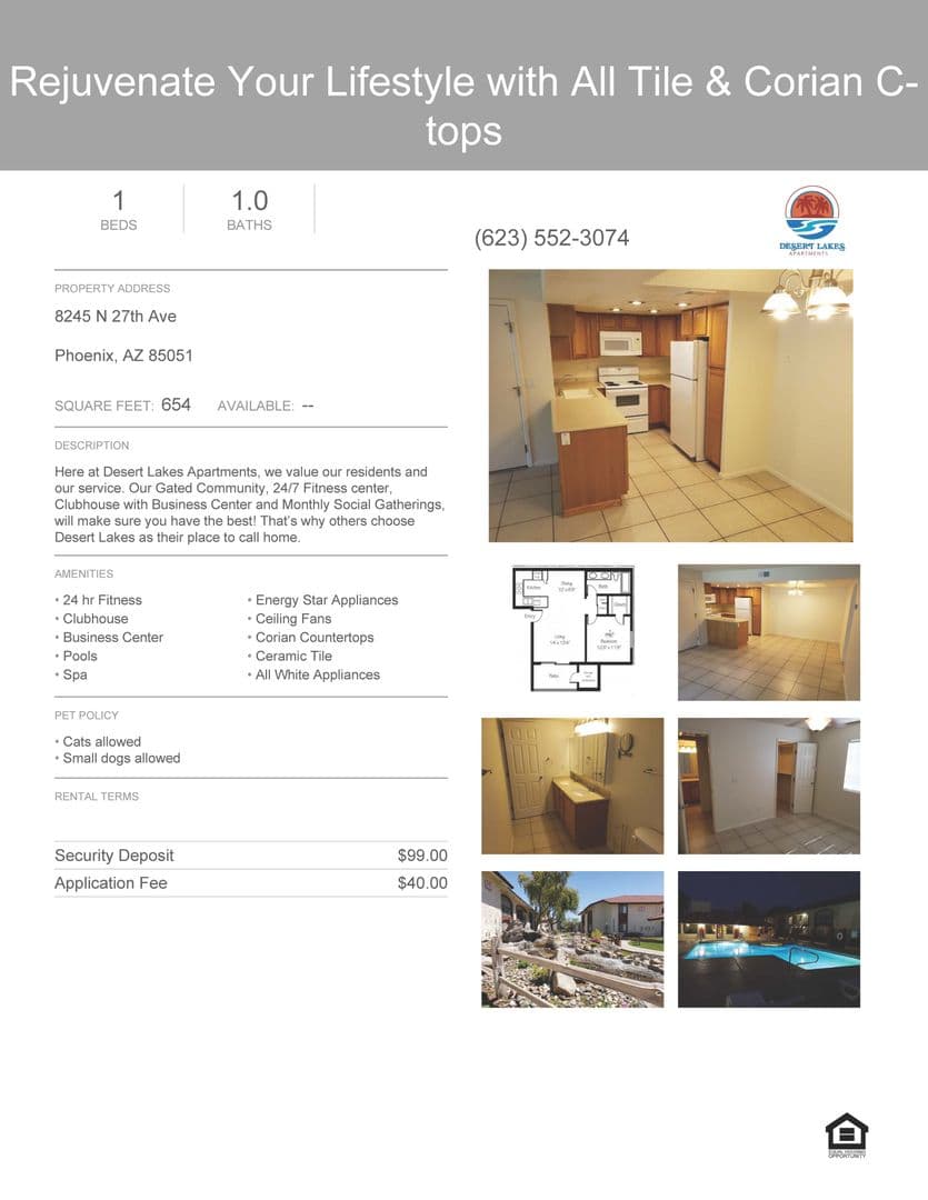 Phoenix Apartment: 8245 N 27th Ave