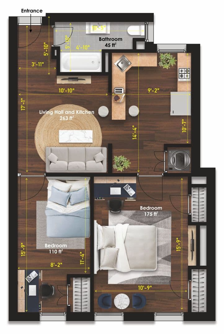 Philadelphia Apartment: 717 North 5th Street 2F