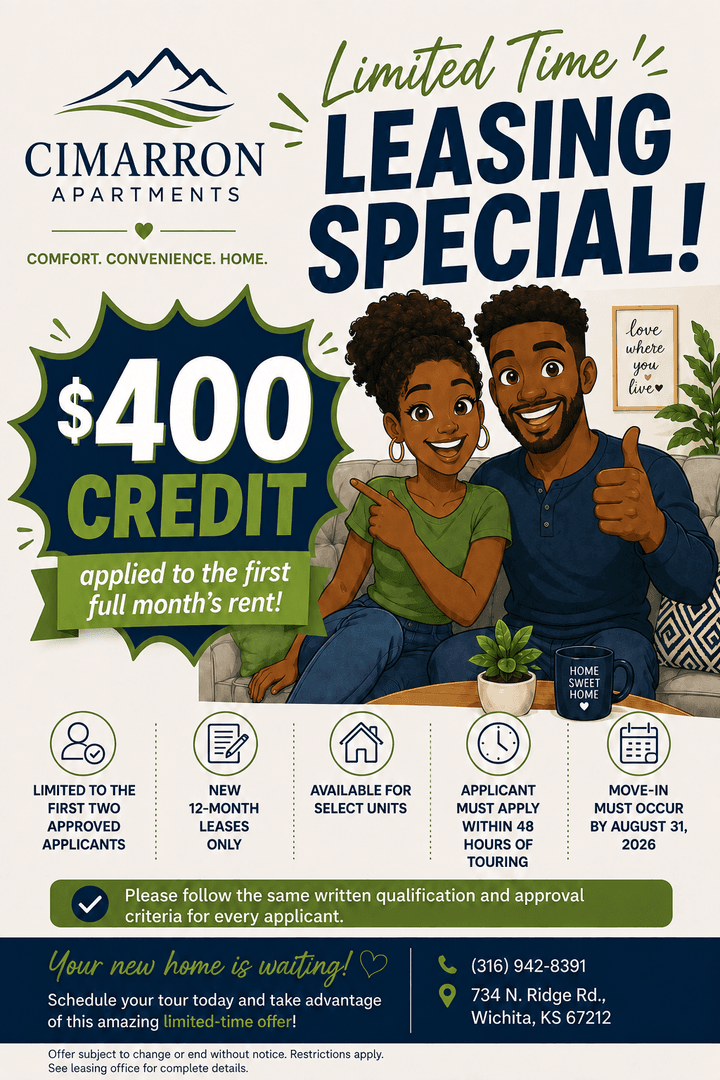 Wichita Apartment: 734 N. Ridge Rd.