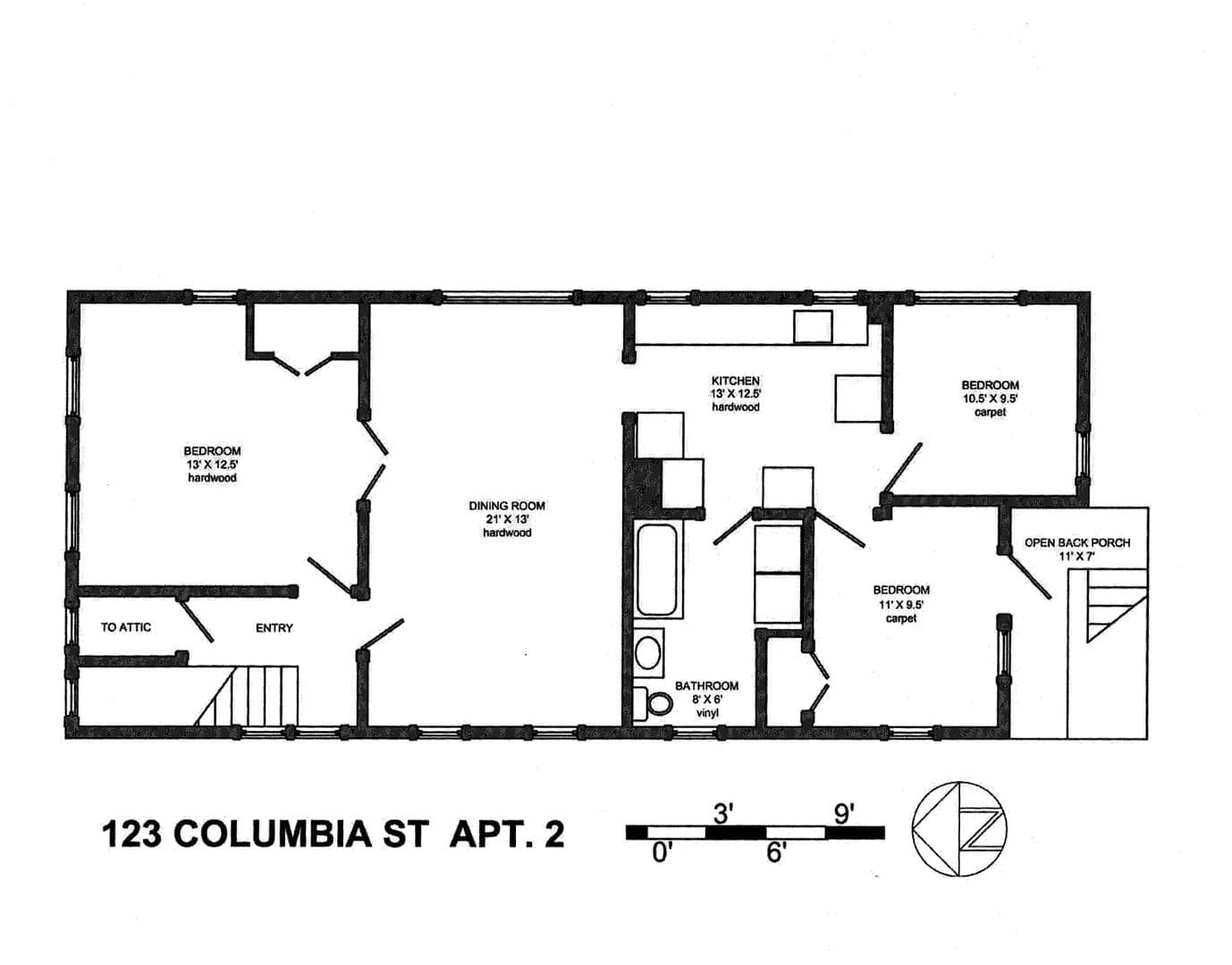Ithaca Apartment: 123 Columbia Street
