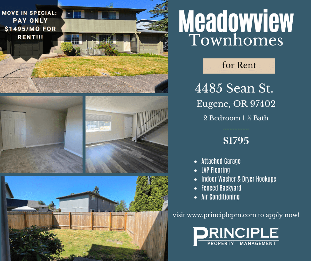 Eugene Townhome: 4485 Sean Street