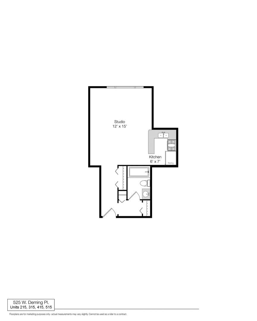 Chicago Apartment: 525 W. Deming Place