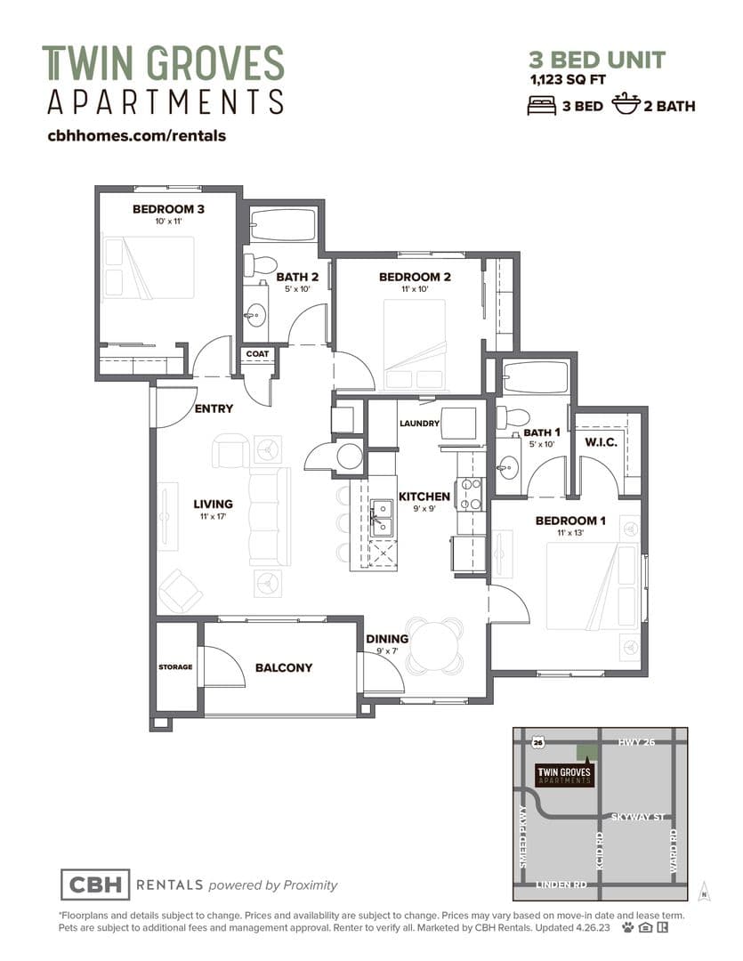 Caldwell Apartment: 1005 Wilford Lane #201