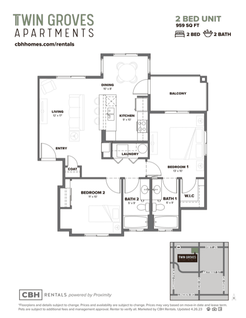 Caldwell Apartment: 1004 Rigby Lane #202