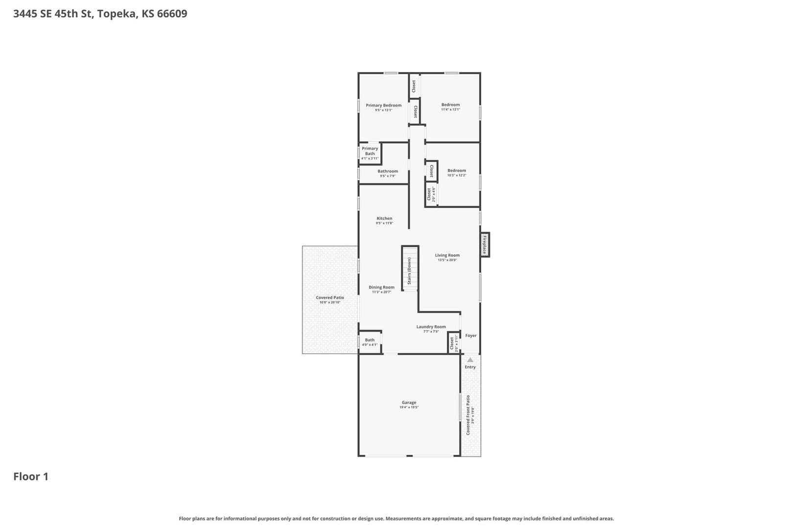 Topeka House: 3445 SE 45th Street
