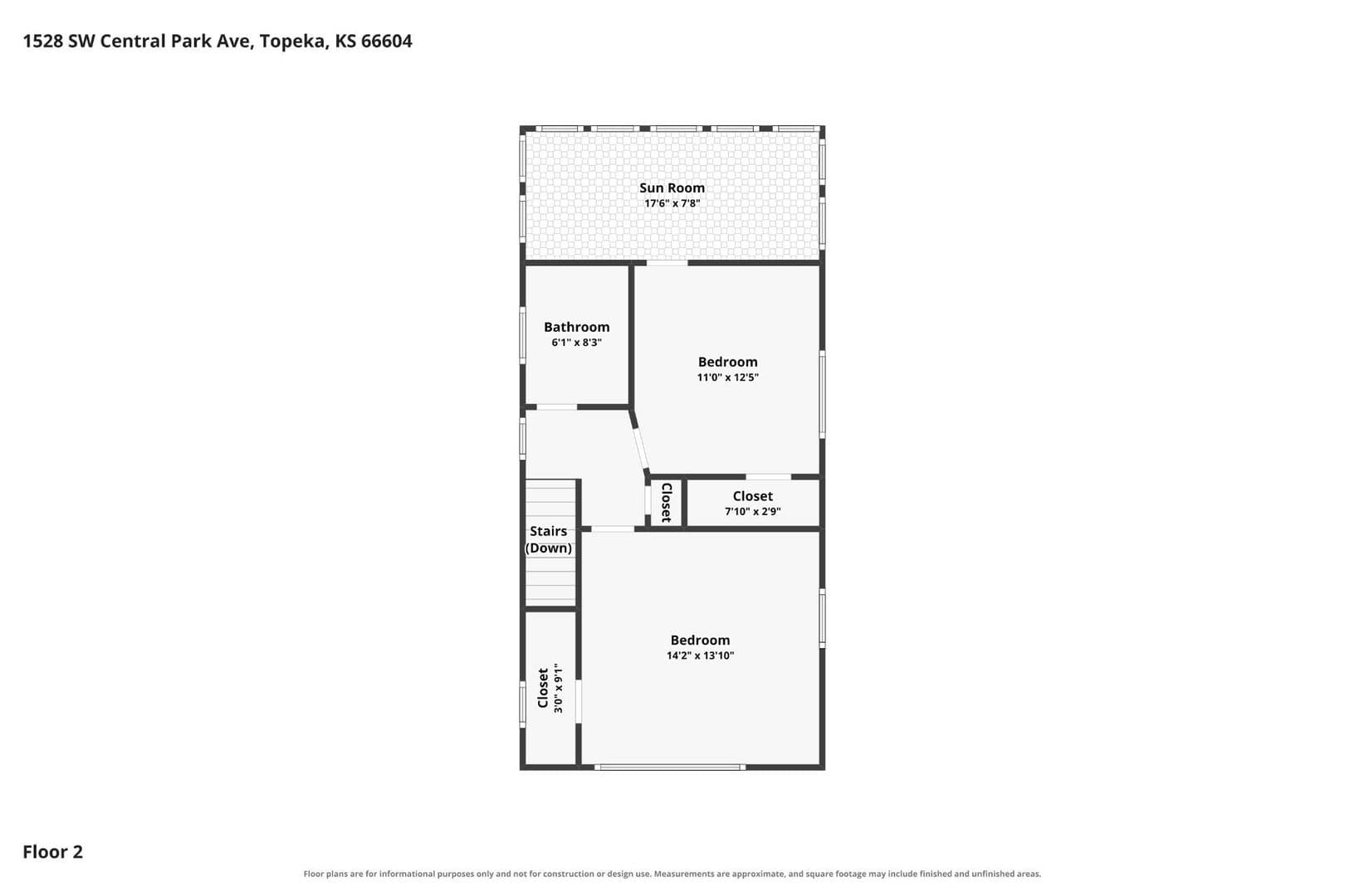 Topeka House: 1528 SW Central Park Ave.