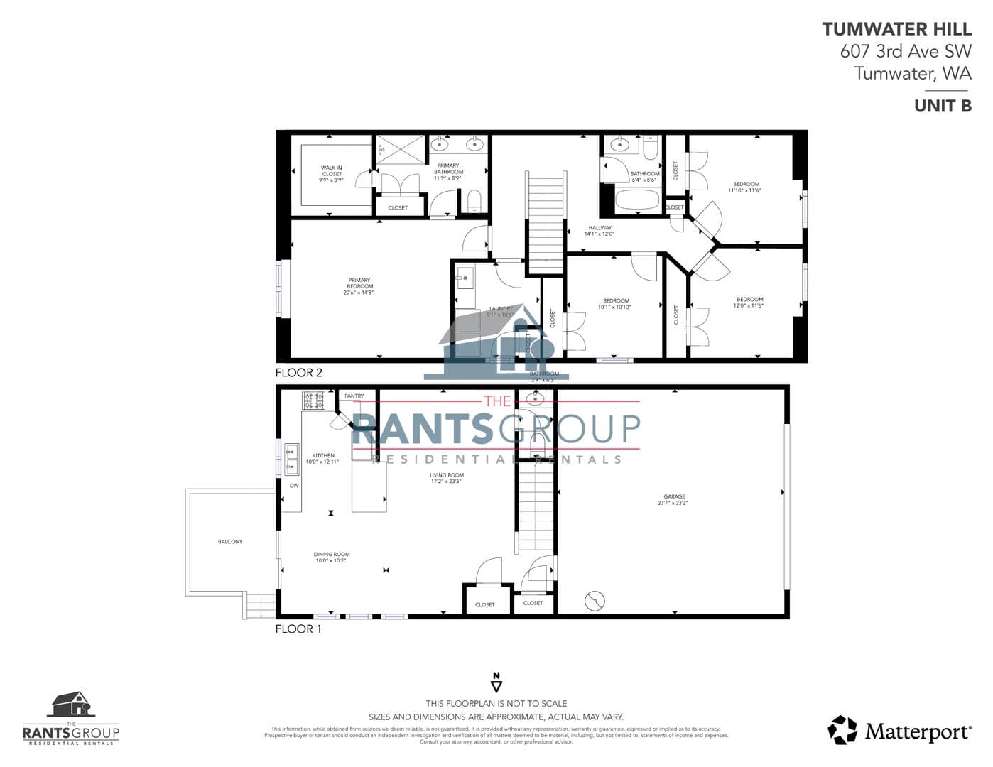 Tumwater Apartment: 607 3rd Ave SW A & B