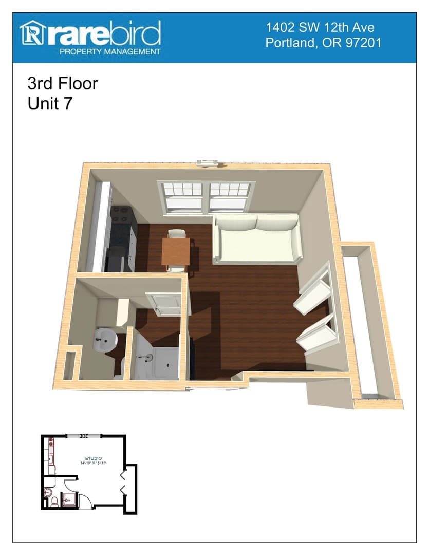 Portland Apartment: 1402-1406 SW 12th Ave