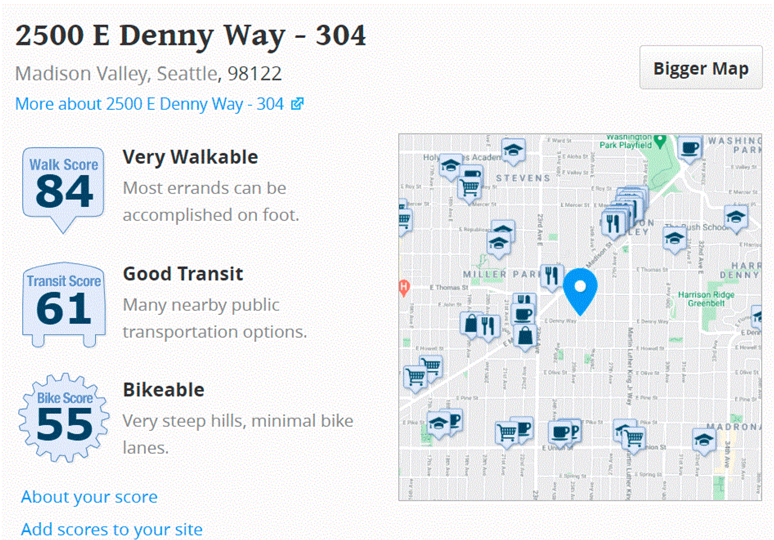 Seattle Apartment: 2500 E Denny Way