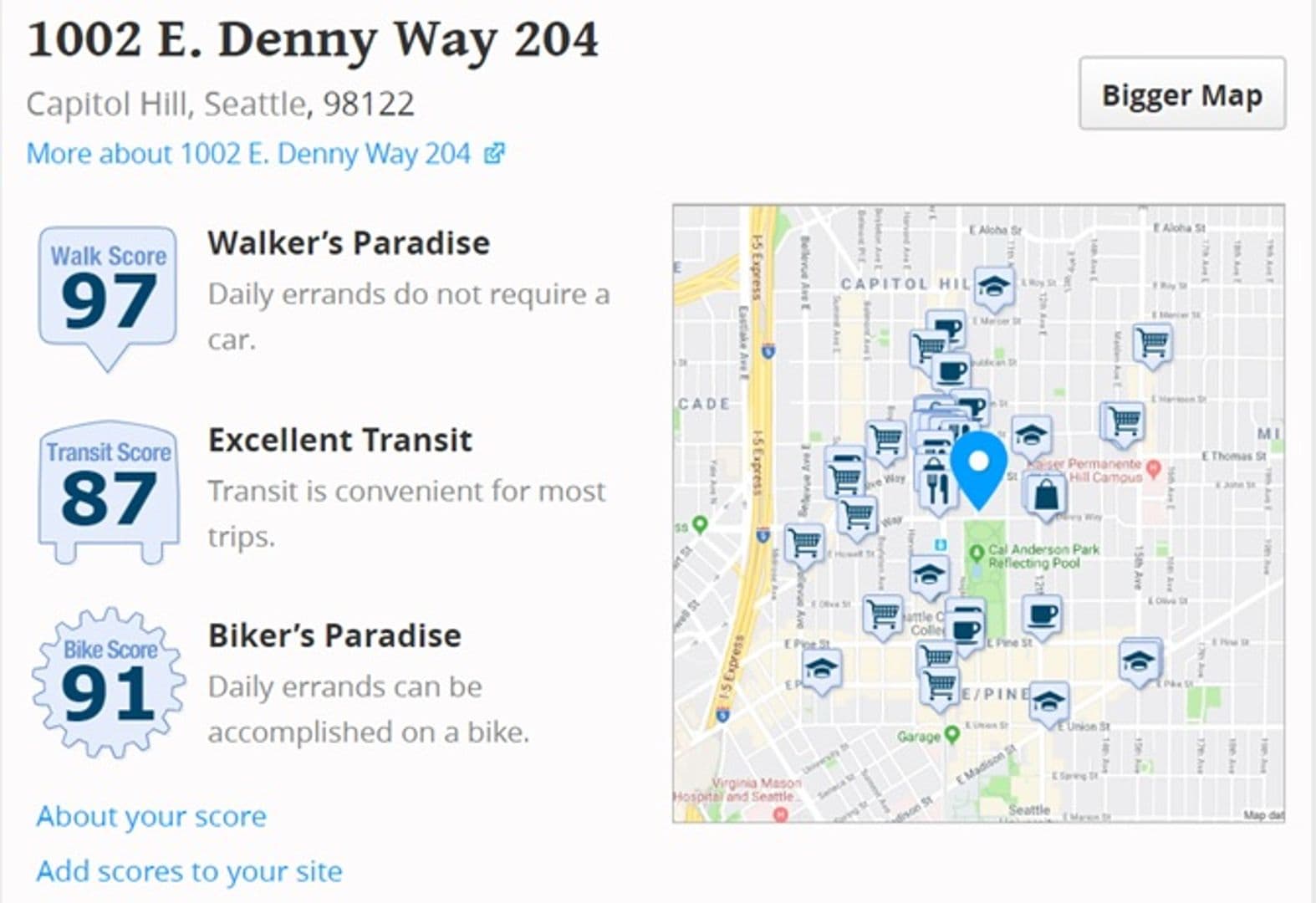 Seattle Apartment: 1002 E Denny Way