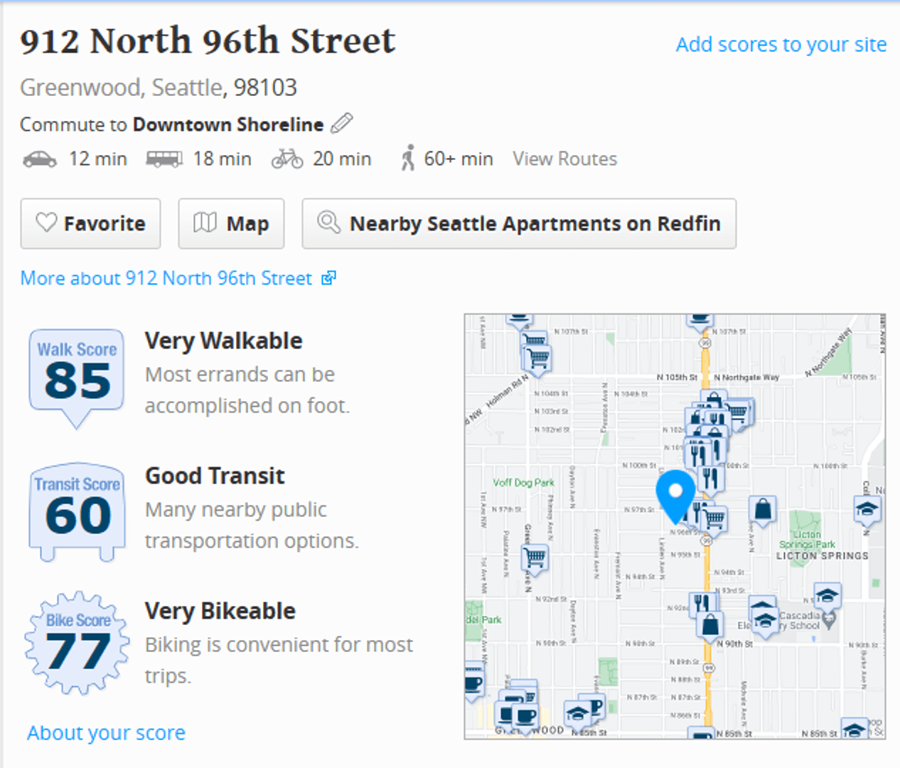 Seattle Apartment: 912 N 96th St