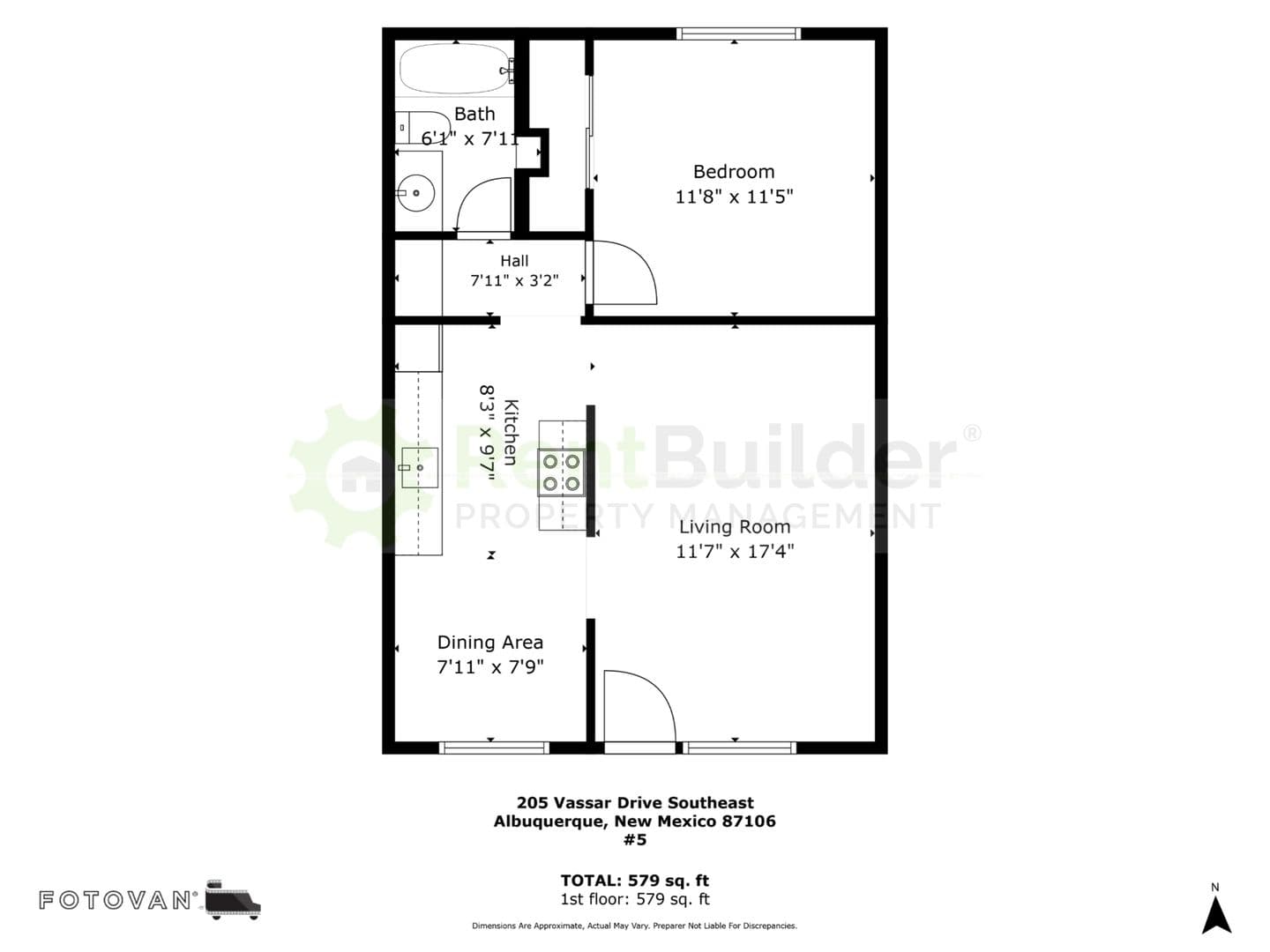 Albuquerque Apartment: 205 Vassar Drive SE - Apartment No. 5