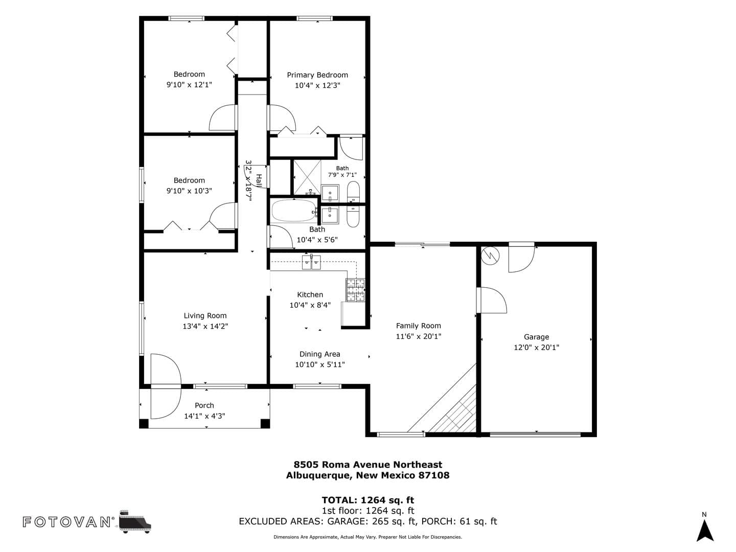 Albuquerque House: 8505 Roma Ave NE