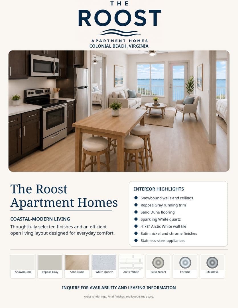 Colonial Beach Apartment: 213 Taylor St - 103