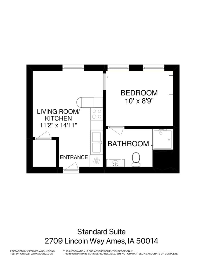 Ames Apartment: 2709 Lincoln Way