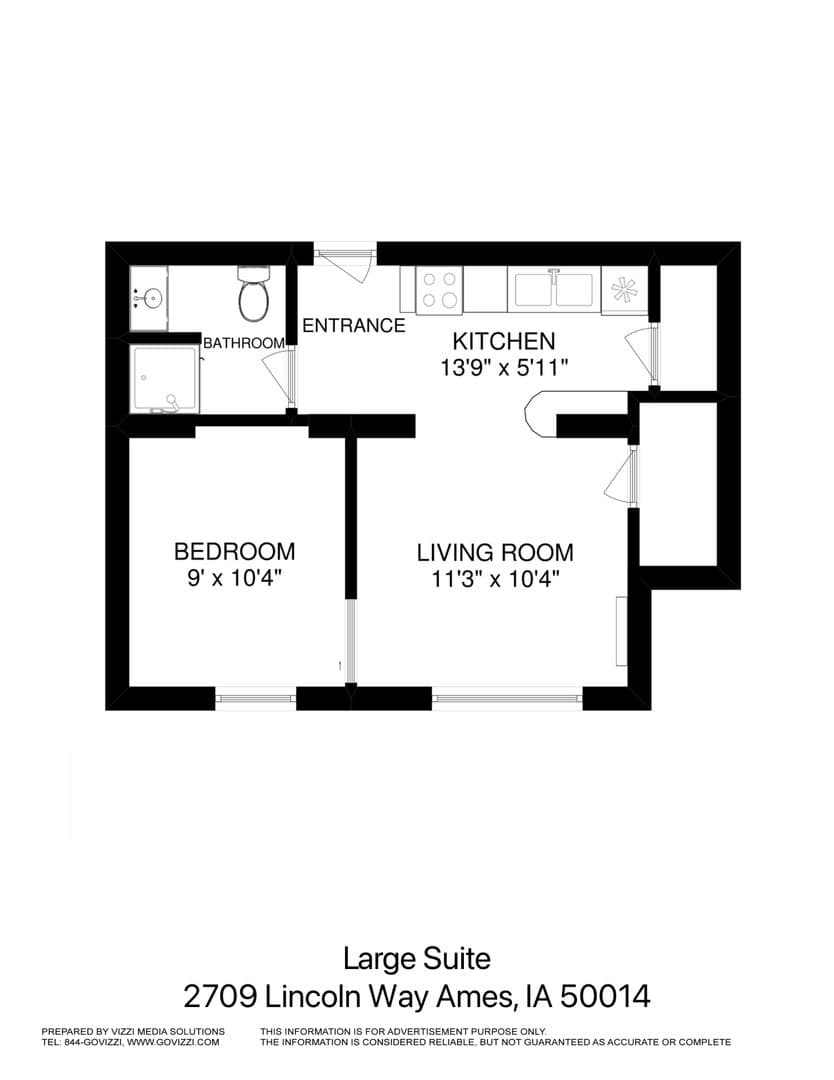 Ames Apartment: 2709 Lincoln Way