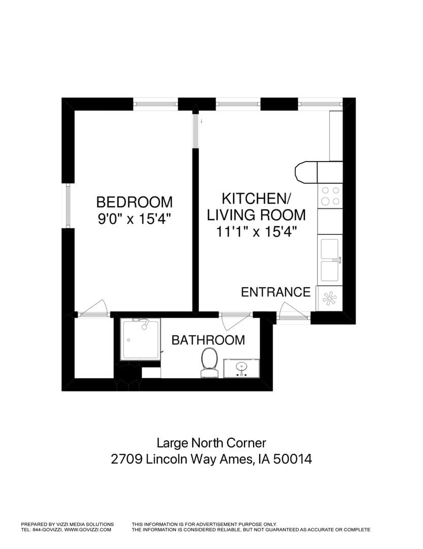 Ames Apartment: 2709 Lincoln Way